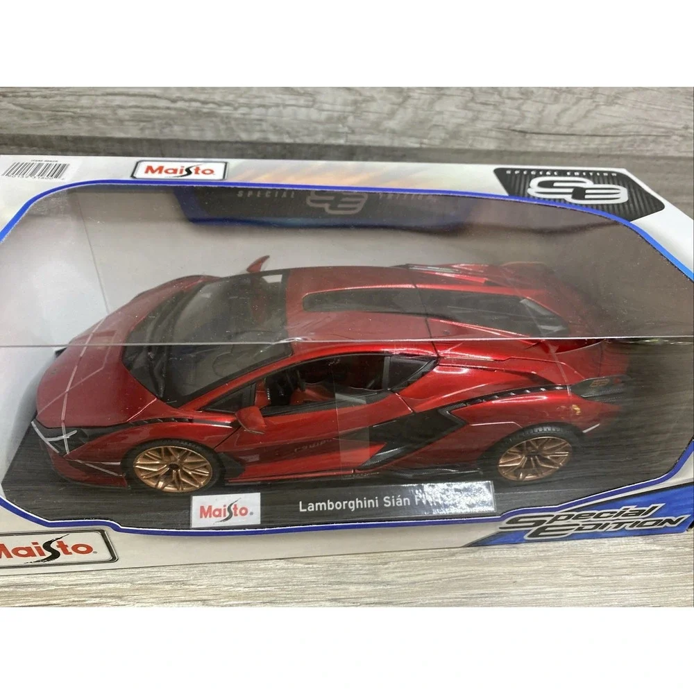 New Maisto 1/18 Lamborghini Sian FKP 37 Red